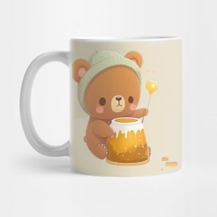 Bear with honey cute kawaii Mug